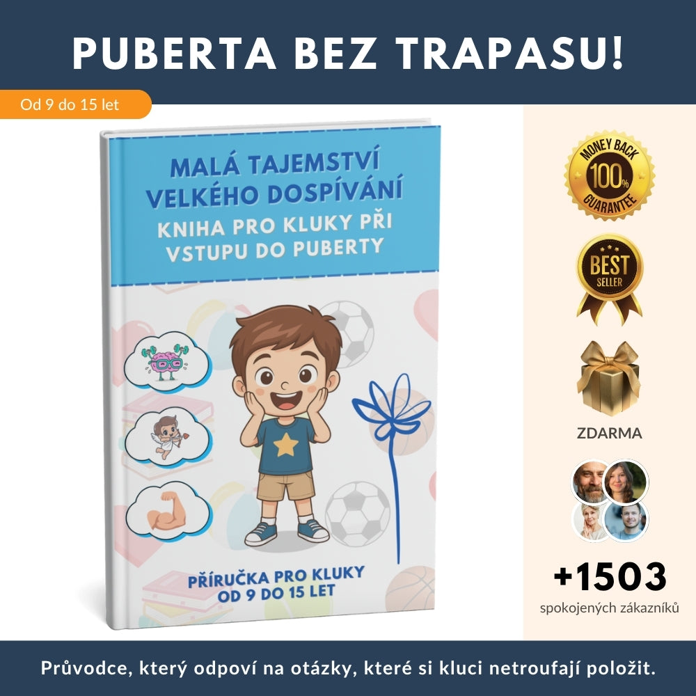 Puberta bez trapasu! Průvodce, který odpoví na otázky, které si kluci netroufají položit + BONUS